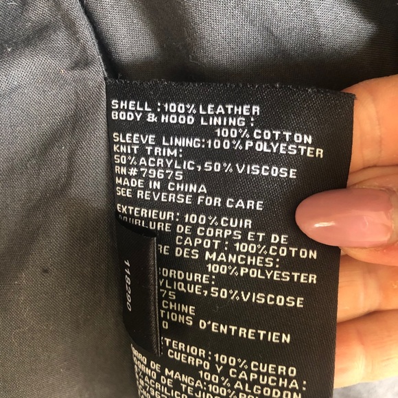 Michael kors hooded quilted leather jacket - Picture 8 of 9